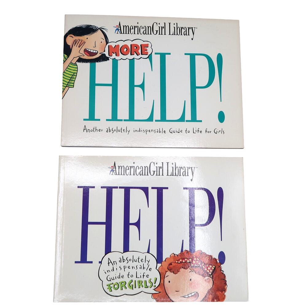 Pleasant Company American Girl Library Help & More Help Book Set 1994 Vintage